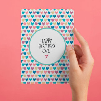 お誕生日おめでとう従兄弟 ポストカード