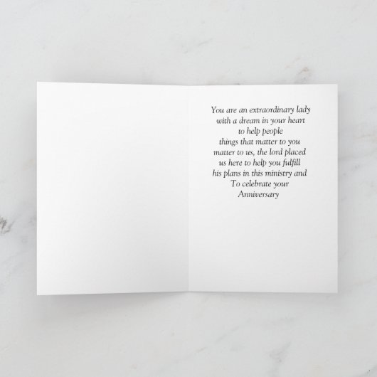 お誕生日おめでとう牧師折り紙グリーティングカード カード (内部)