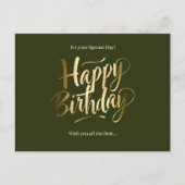 お誕生日おめでとう特別な日 シーズンポストカード (正面)