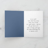 お誕生日おめでとう特別な水彩画家ユーモア カード (内部)