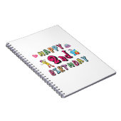 お誕生日おめでとう2歳。2歳の誕生日 ノートブック (右側)