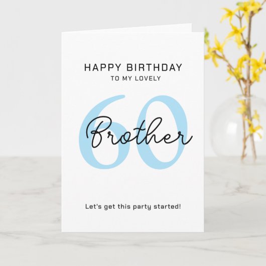 お誕生日おめでとう60歳の兄さんへ カード (黄色い花)