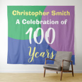 お誕生日おめでとう100歳のお祝い タペストリー (インサイチュ(横))
