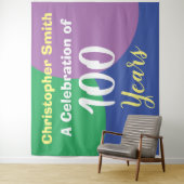 お誕生日おめでとう100歳のお祝い タペストリー (インサイチュ)