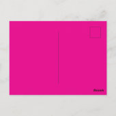 お誕生日おめでとう16歳 シックスティーン ゴールド ホットピンク 2025 ポストカード (裏面)