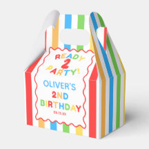 お誕生日おめでとう2歳のカラフルなパーティー