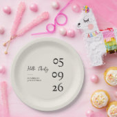 お誕生日おめでとう30モダンな30歳の誕生日 ペーパープレート (パーティー)