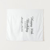 お誕生日おめでとう30歳　名前　日付　おしゃれ　シンプル タペストリー (正面(横))