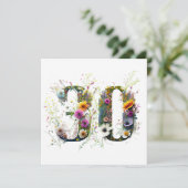お誕生日おめでとう30歳 野の花 誕生日おめでとう (スタンド正面)