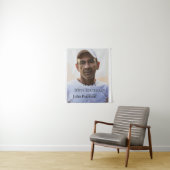 お誕生日おめでとう50歳名前写真年男性シンプルミニ タペストリー (インサイチュ)