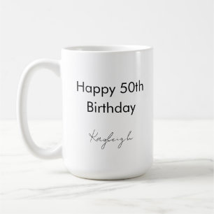 お誕生日おめでとう50歳記念パーティー オリジナルグッズ コーヒーマグカップ
