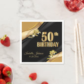 お誕生日おめでとう50歳 スタンダードカクテルナプキン (インサイチュ)