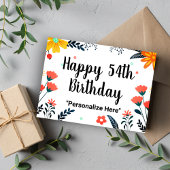 お誕生日おめでとう54歳 ポストカード