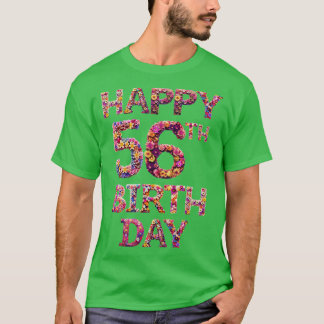 お誕生日おめでとう56歳 Tシャツ