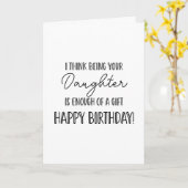 お誕生日おめでとう。あなたの娘より... 面白いカード カード (黄色い花)
