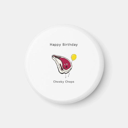 お誕生日おめでとう+いたずらなチャップス マグネット (正面)