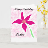 お誕生日おめでとう お姉さん カード (黄色い花)