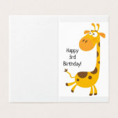 お誕生日おめでとう – お子様カード (外部フラット)