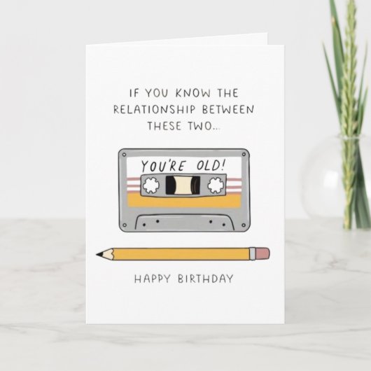 お誕生日おめでとう お年寄り カード (正面)