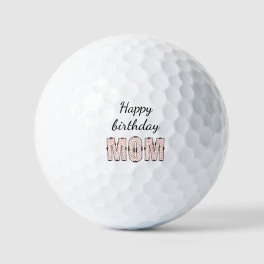 お誕生日おめでとう お母さん  ゴルフボール (正面)