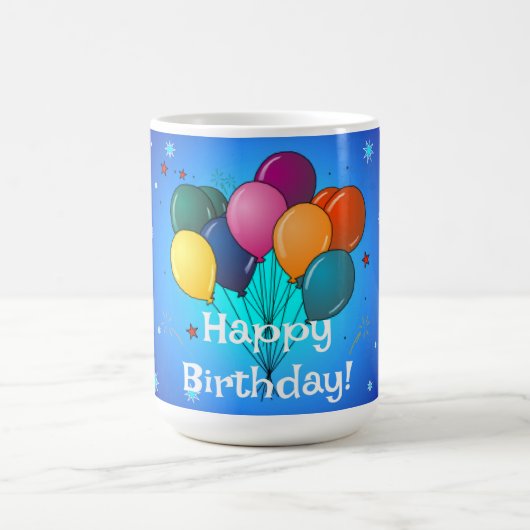 お誕生日おめでとう...お祝いの時間です！ コーヒーマグカップ (中央)