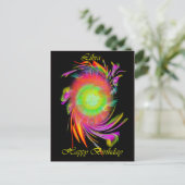 お誕生日おめでとう、てんびん座 ポストカード (スタンド正面)