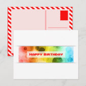 お誕生日おめでとう(ぼけ) ポストカード (正面/裏面)