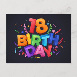お誕生日おめでとう インビテーションポストカード