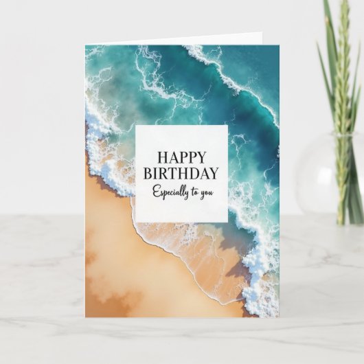お誕生日おめでとう オーシャンカード カード (正面)
