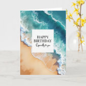 お誕生日おめでとう オーシャンカード カード (黄色い花)