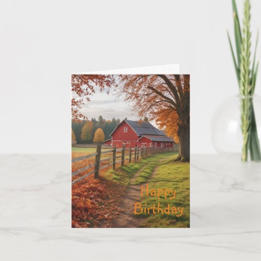 お誕生日おめでとう オータム カード (正面)