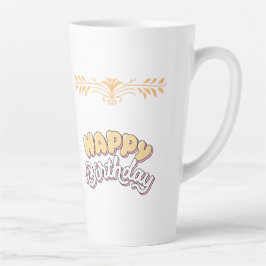 お誕生日おめでとう カフェラテマグ