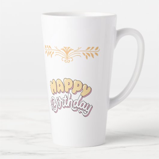 お誕生日おめでとう  カフェラテマグ (右)