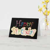 お誕生日おめでとう カード (黄色い花)