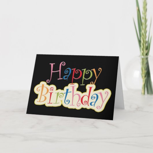 お誕生日おめでとう カード (正面)