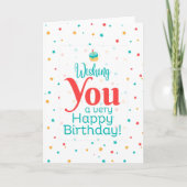 お誕生日おめでとう カード (正面)
