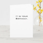 お誕生日おめでとう カード (黄色い花)