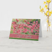 お誕生日おめでとう - カード (黄色い花)