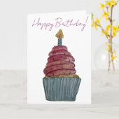 お誕生日おめでとう！ カード (黄色い花)