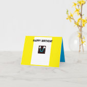 お誕生日おめでとう カード (黄色い花)