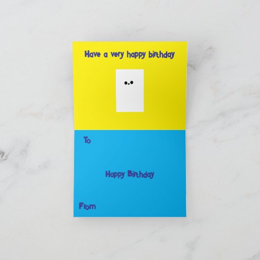 お誕生日おめでとう カード (内部)