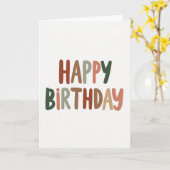 お誕生日おめでとう カード (黄色い花)