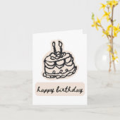 お誕生日おめでとう カード (黄色い花)