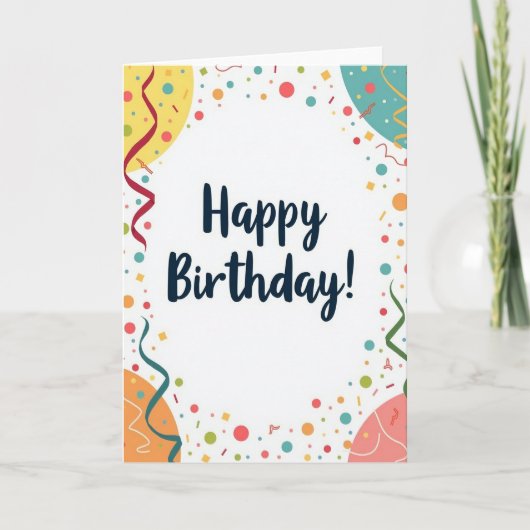 お誕生日おめでとう カード (正面)