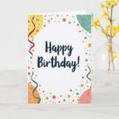 お誕生日おめでとう カード (黄色い花)
