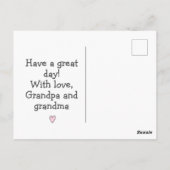 お誕生日おめでとう キッズ！ かわいい豚の子供の誕生日 ポストカード (裏面)