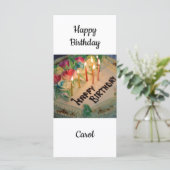 お誕生日おめでとう キャロル カード (スタンド正面)