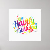 お誕生日おめでとう キャンバスプリント (正面)