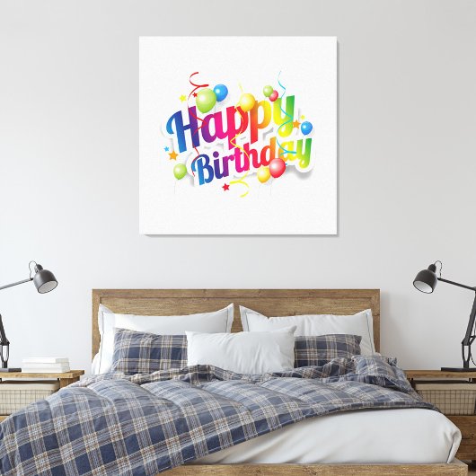 お誕生日おめでとう キャンバスプリント