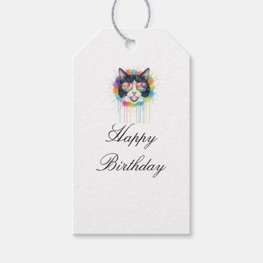 お誕生日おめでとう ギフトタグ (正面)